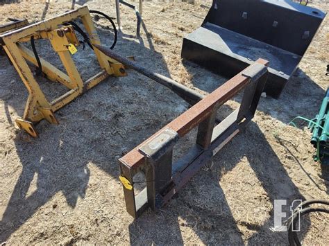 skid steer hay fork|used skid steer hay spear.